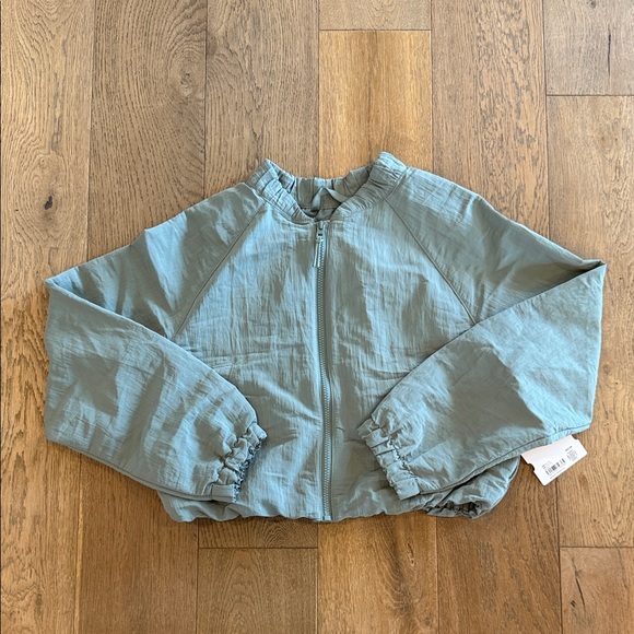 NWT Athleta Roam Around Bomber Jacket in Agave - XL